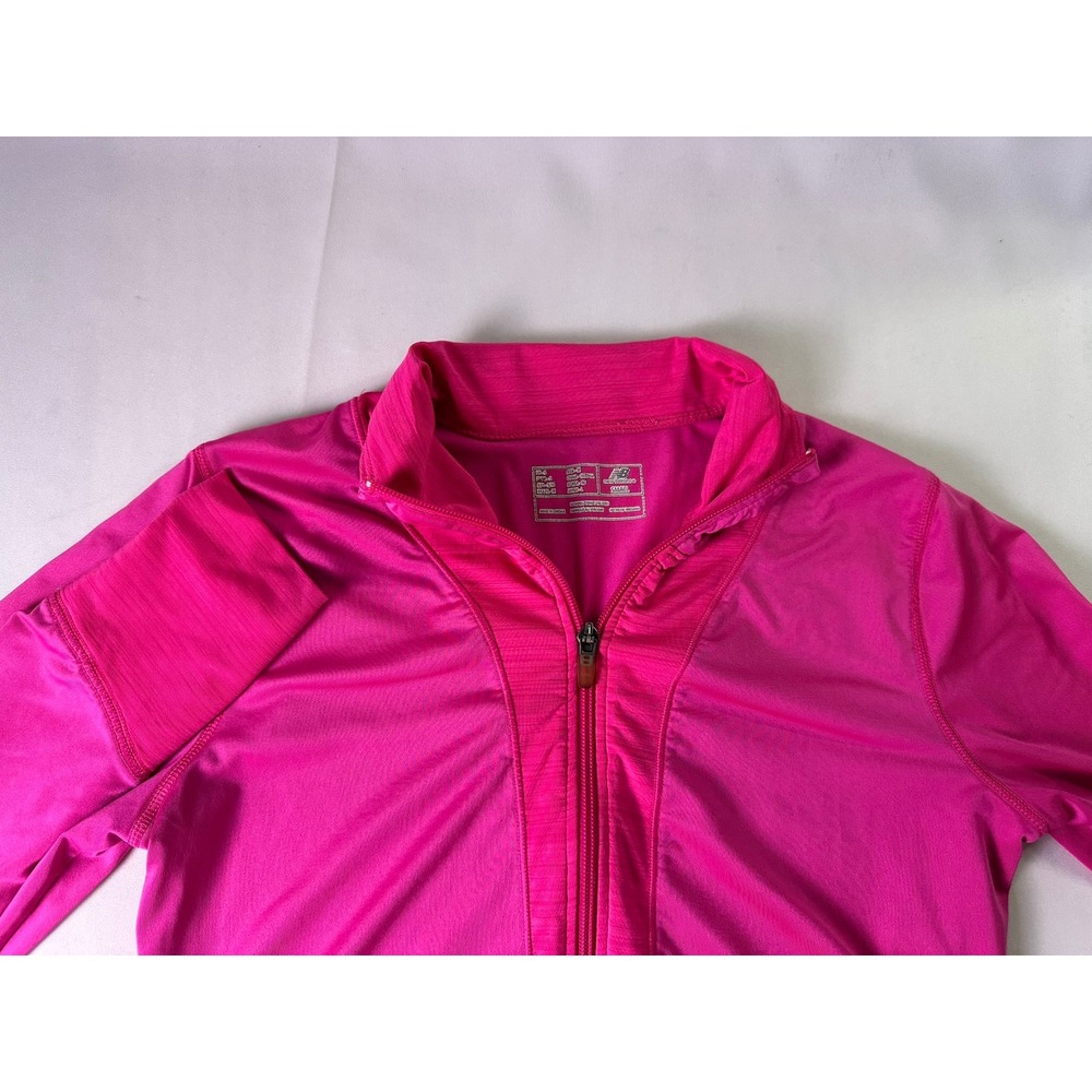 New Balance Women's Small Pink Lightning Dry Full Zip Performance Running Jacket